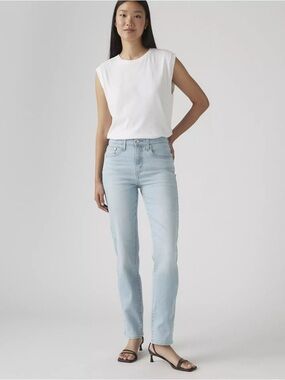 Levi’s 724 High Rise Straight Jeans Light Wash 24x30